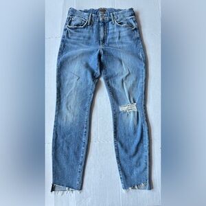 MOTHER The Looker Ankle Step Fray Exposed Secret Sister Denim Jeans Size 28